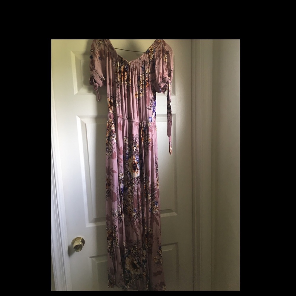 Floral off the shoulder dress